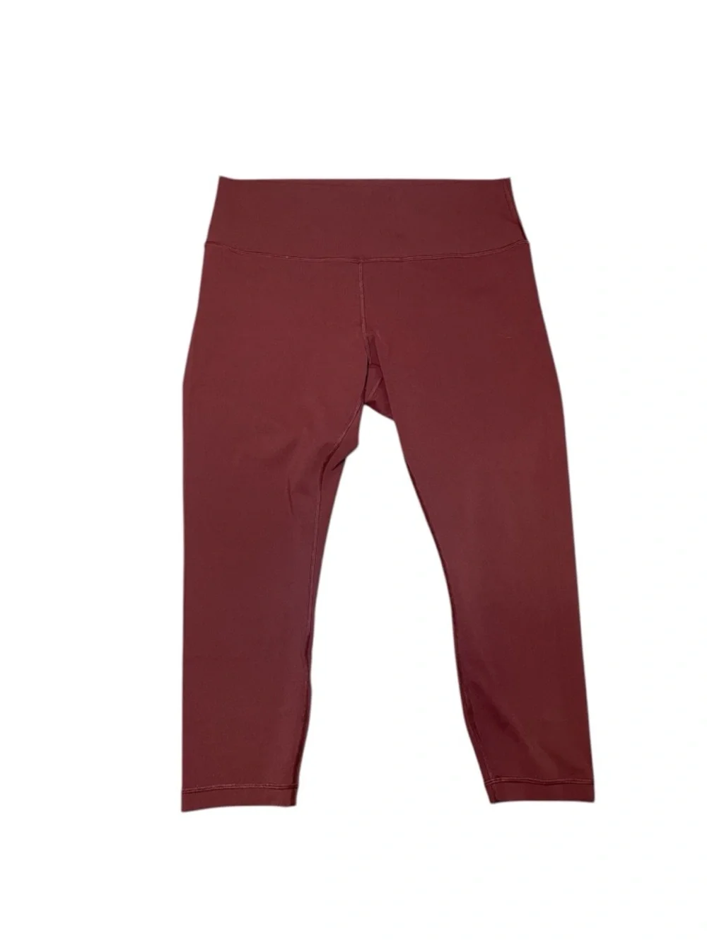 Lululemon Women’s Wunder Under High-Rise Mulled Wine Crop 23" Leggings Size 14 - Picture 4 of 13
